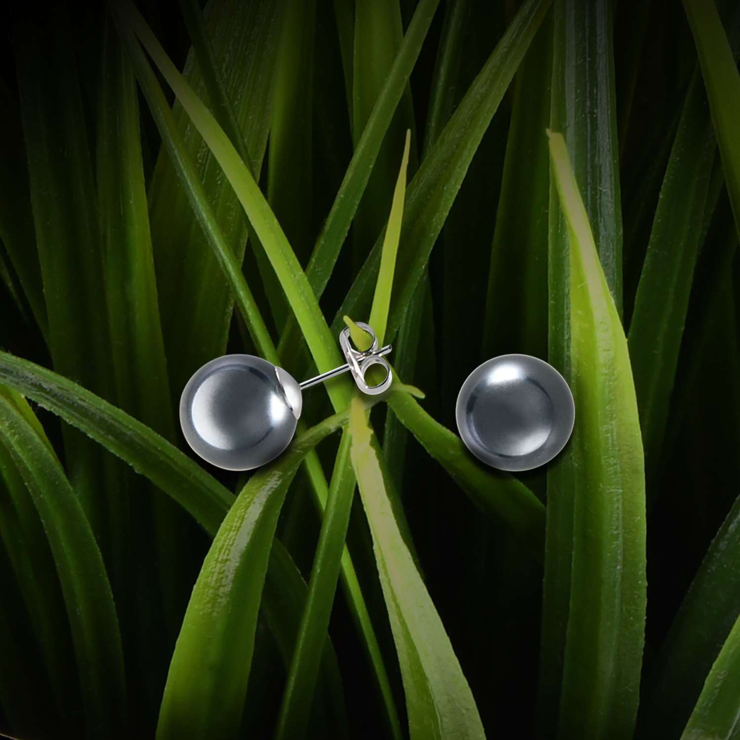 【PEARL】925 Sterling Silver Earrings with Crystal Pearls