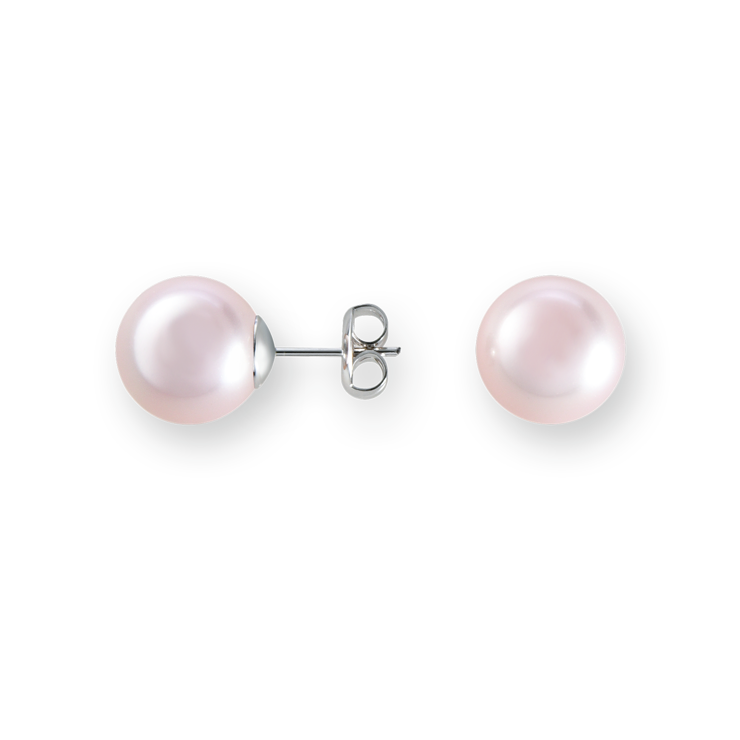 【PEARL】925 Sterling Silver Earrings with Crystal Pearls