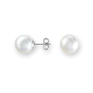 【PEARL】925 Sterling Silver Earrings with Crystal Pearls