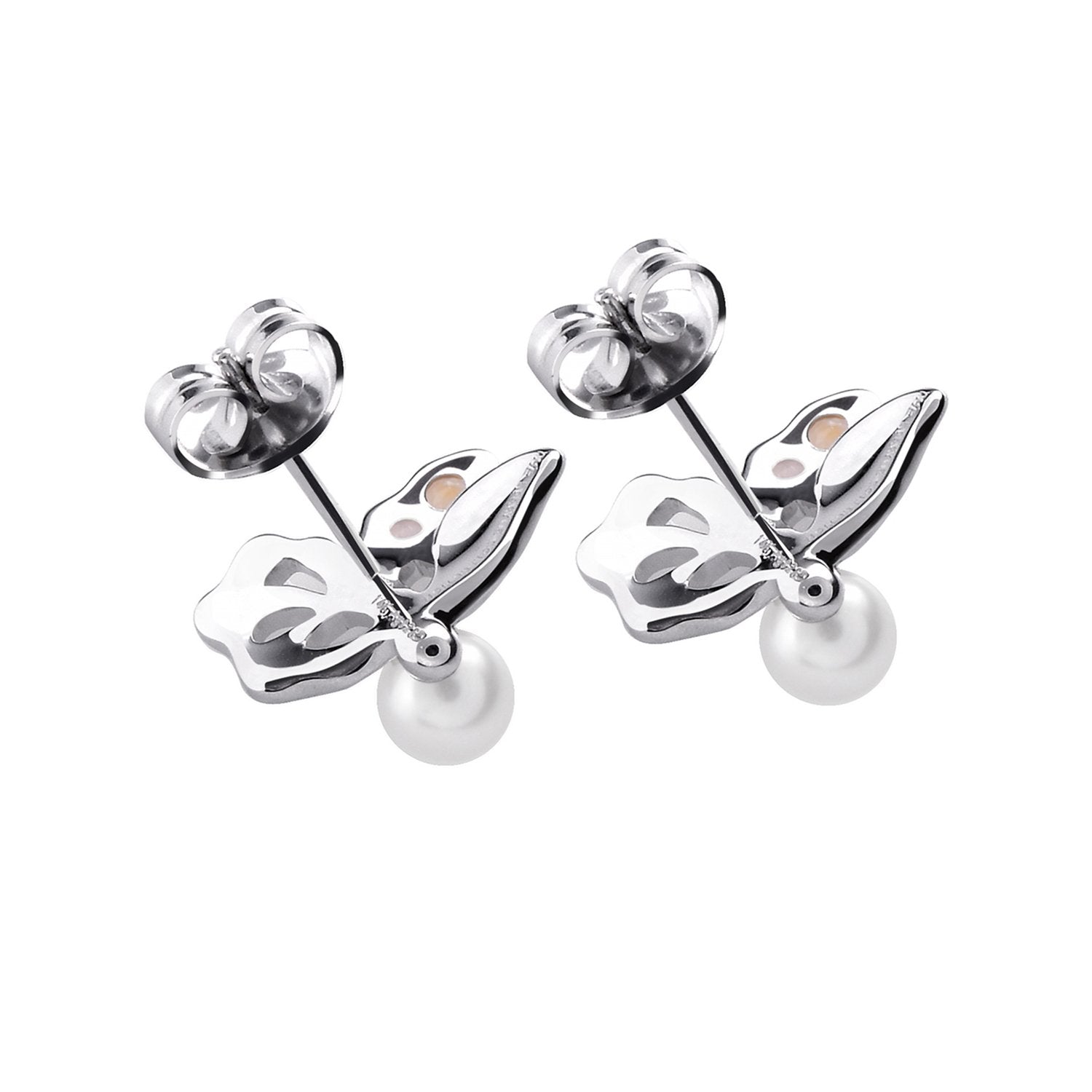 【BUTTERFLY】925 Sterling Silver Golden Gemstone Earrings