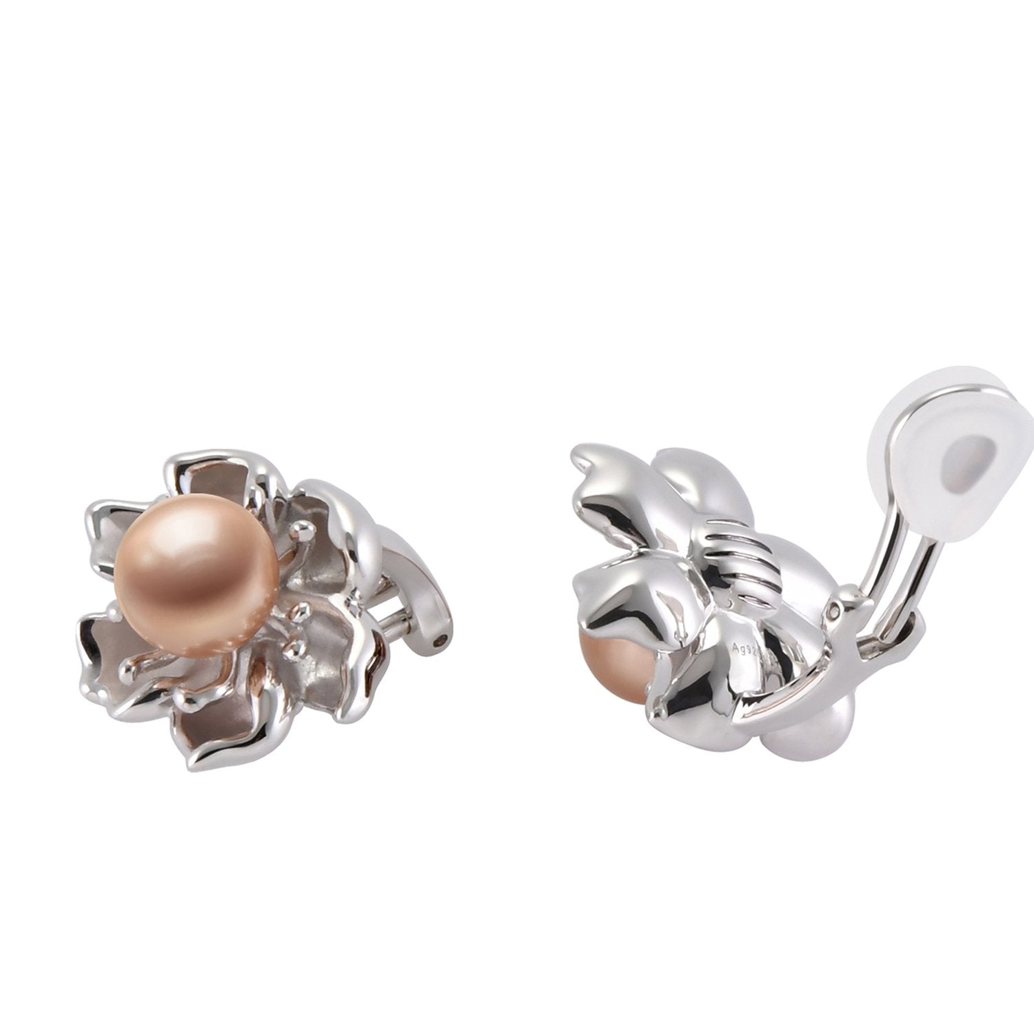 【PEONY】925 Sterling Silver Earrings with Crystal Pearls