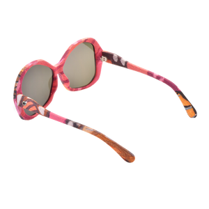 【BUTTERFLY】Hand-made 100% Silk-wrapped Sunglasses with Crystals UV400