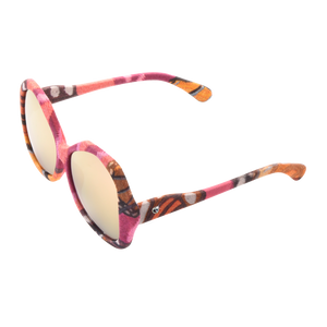 【BUTTERFLY】Hand-made 100% Silk-wrapped Sunglasses with Crystals UV400