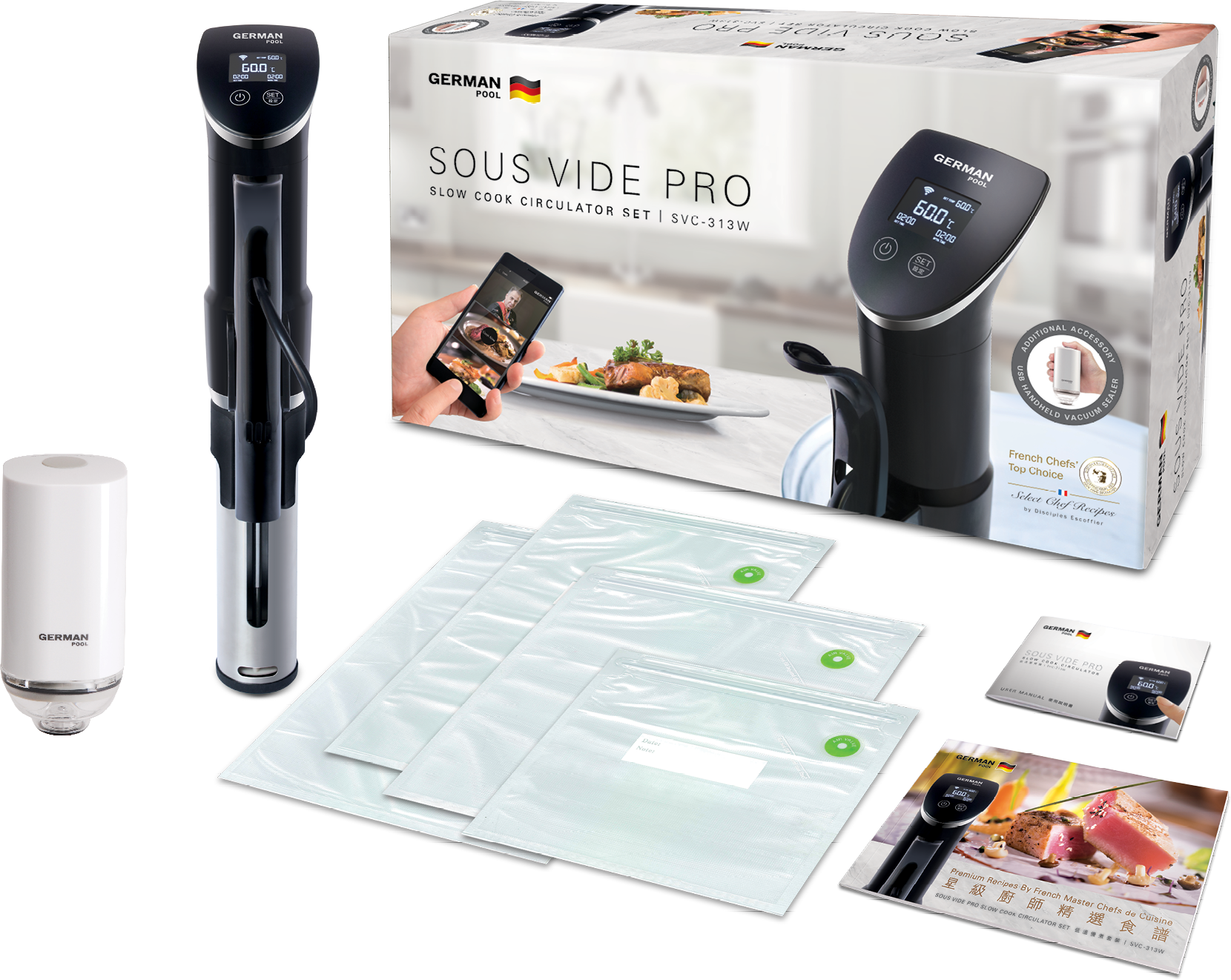 德國寶SOUS VIDE PRO低溫慢煮豪華套裝 (Wi-fi版) SVC-313W