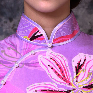 【BAUHINIA】100% Silk Crystal Cheongsam